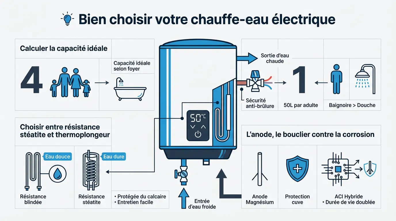 Installation d'un chauffe-eau électrique moderne dans une maison