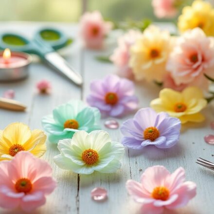 découvrez comment créer facilement des fleurs printanières colorées en utilisant de la cire de bougie. un diy original et simple pour apporter une touche de fraîcheur à votre décoration.