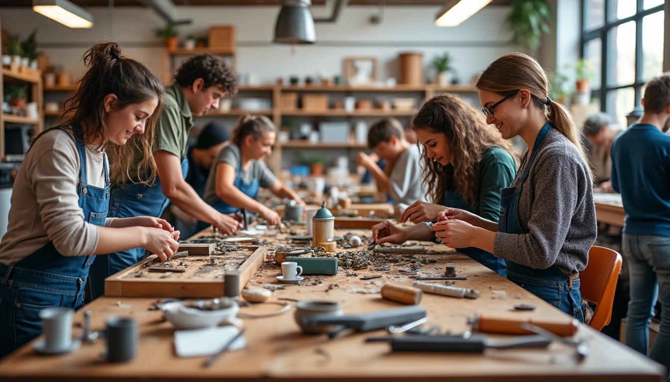 découvrez l'atelier de bricolage solidaire où entraide et créativité s'unissent pour créer un espace d'échange, d'apprentissage et de partage autour du diy.