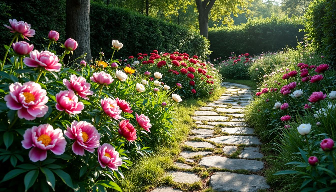 découvrez notre guide complet pour planter, entretenir et obtenir une floraison abondante de pivoines. conseils pratiques pour réussir votre jardin avec ces fleurs magnifiques.