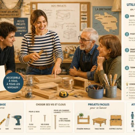 découvrez les ateliers de bricolage accessibles à tous, animés par une bretonne passionnée, et apprenez à devenir autonome grâce à des astuces simples et conviviales.