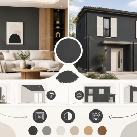 Gris anthracite en peinture : comment l’utiliser en déco et façade découvrez comment utiliser le gris anthracite en peinture pour sublimer votre décoration intérieure et vos façades avec élégance et modernité.