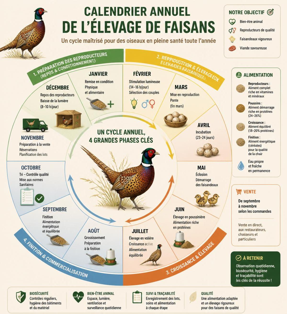 découvrez un guide complet sur le faisan : apprenez tout sur son élevage, ses habitudes naturelles et les meilleures techniques de chasse pour réussir.
