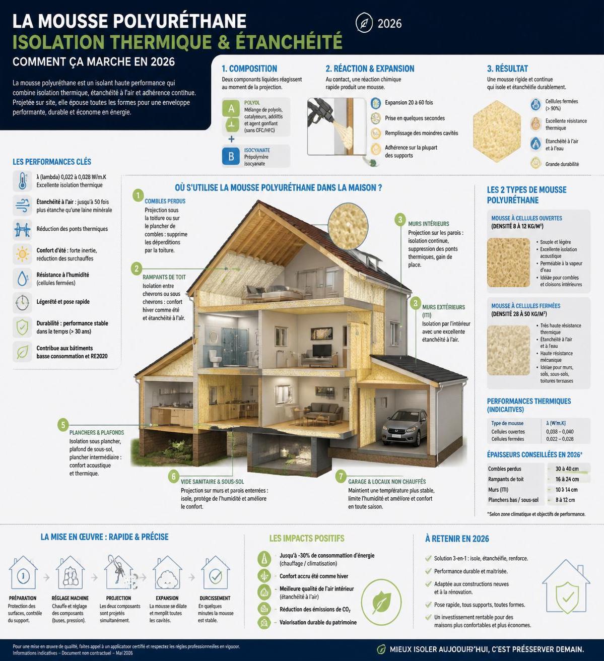 découvrez notre guide 2026 complet sur la mousse polyuréthane : conseils d'utilisation, isolation thermique et étanchéité pour vos projets de rénovation et construction.