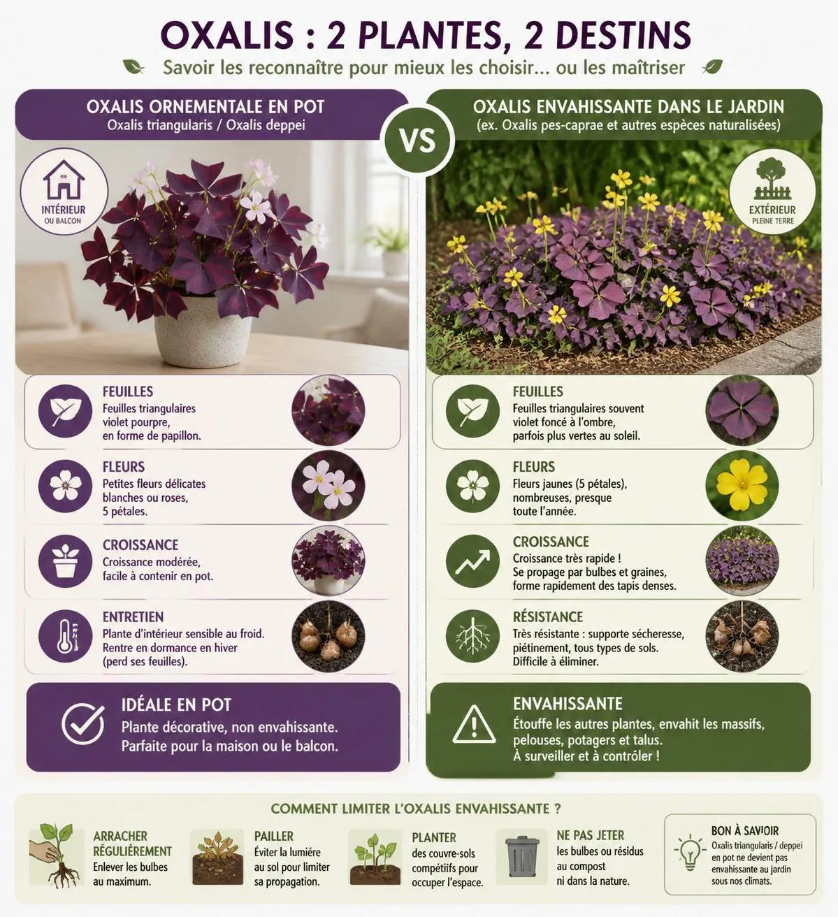 découvrez tout sur l'oxalis, plante d'intérieur au charme unique : atouts décoratifs et risques d'invasion. guide complet pour bien la choisir et l'entretenir.