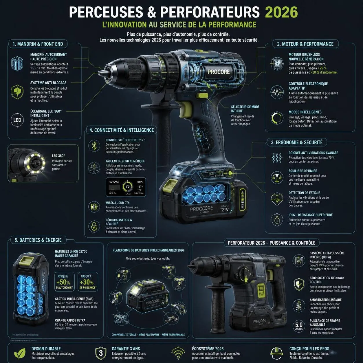 découvrez les différences entre le perforateur et la perceuse à percussion pour choisir l'outil idéal adapté à vos travaux de bricolage et construction.