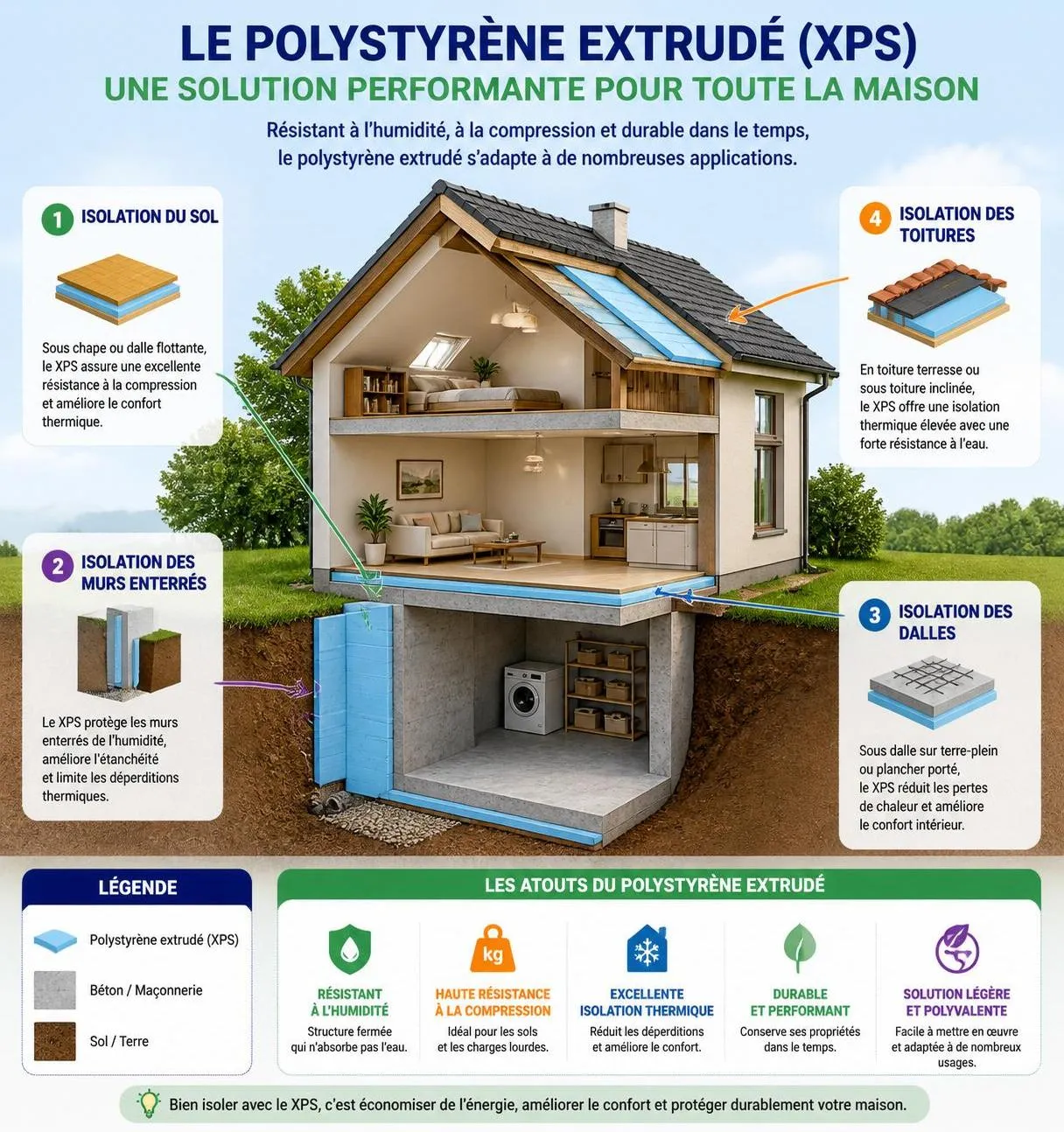 découvrez notre guide complet 2026 sur le polystyrène extrudé pour l'isolation efficace des sols, murs et dalles. conseils, avantages et applications pour améliorer votre confort thermique.