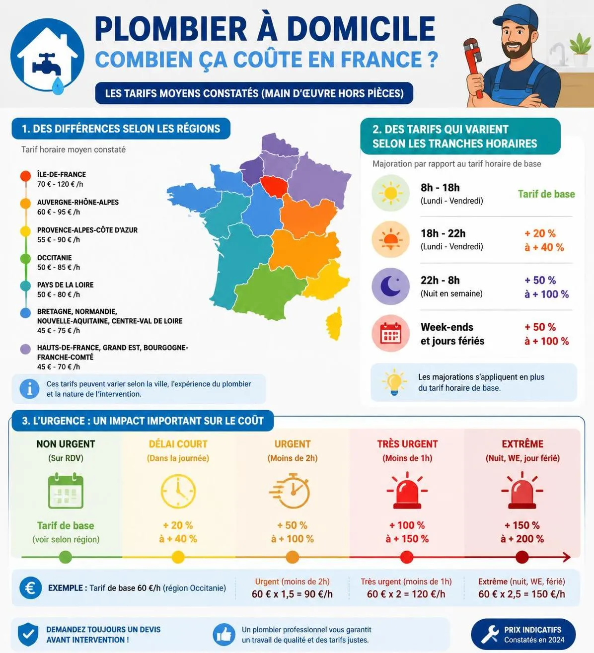 découvrez la grille des tarifs plombier à domicile pour 2026, avec les prix détaillés selon le type d'intervention. préparez votre budget en toute transparence.