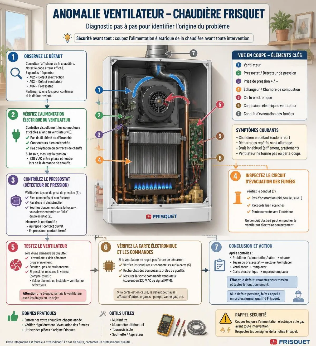 découvrez notre guide complet pour diagnostiquer et réparer pas à pas votre ventilateur frisquet en panne. solutions simples et conseils pratiques pour un dépannage efficace.