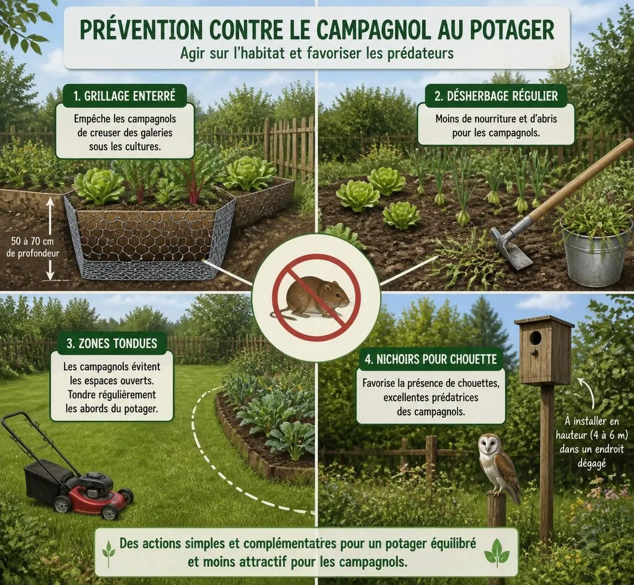 découvrez comment identifier les dégâts causés par les campagnols dans votre jardin et apprenez les méthodes efficaces pour les éliminer durablement.