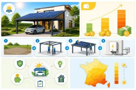 Carport solaire : prix, installation et tout ce qu’il faut savoir avant de se lancer découvrez tout sur le carport solaire : prix, installation, avantages et conseils essentiels pour bien choisir et réussir votre projet d'abri solaire.