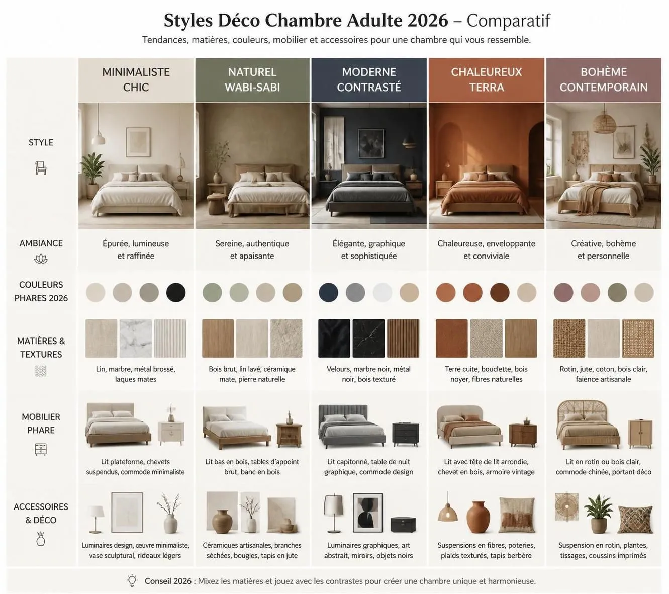 découvrez 20 idées de décoration pour chambre adulte et transformez votre espace en un cocon confortable et personnalisé, alliant style et bien-être.