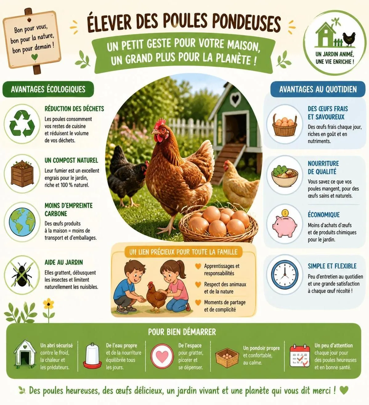 découvrez notre guide complet pour débutants sur l'élevage de poules dans votre jardin, avec des conseils pratiques pour bien démarrer et prendre soin de vos volailles.