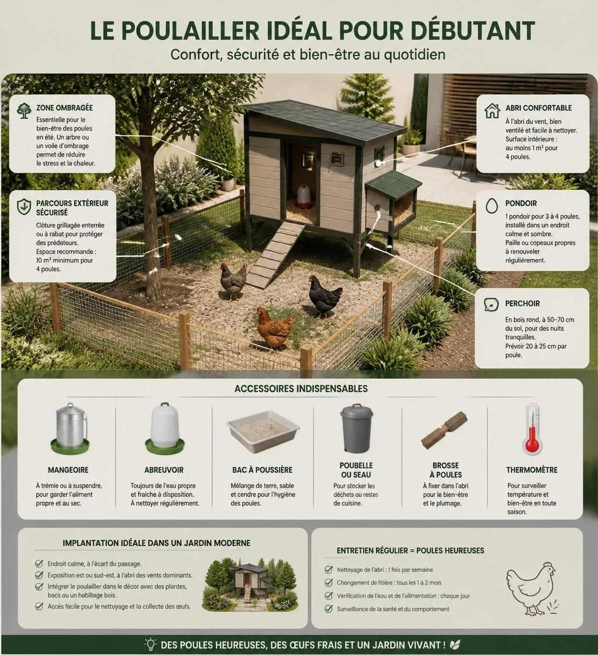 découvrez comment élever des poules dans votre jardin grâce à ce guide complet pour les débutants. conseils pratiques, soins essentiels et astuces pour réussir.