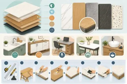 Formica : qu’est-ce que c’est, utilisations courantes et comment le poser soi-même découvrez tout sur le formica : définition, utilisations fréquentes et guide pratique pour l'installation diy. transformez vos meubles facilement et rapidement !
