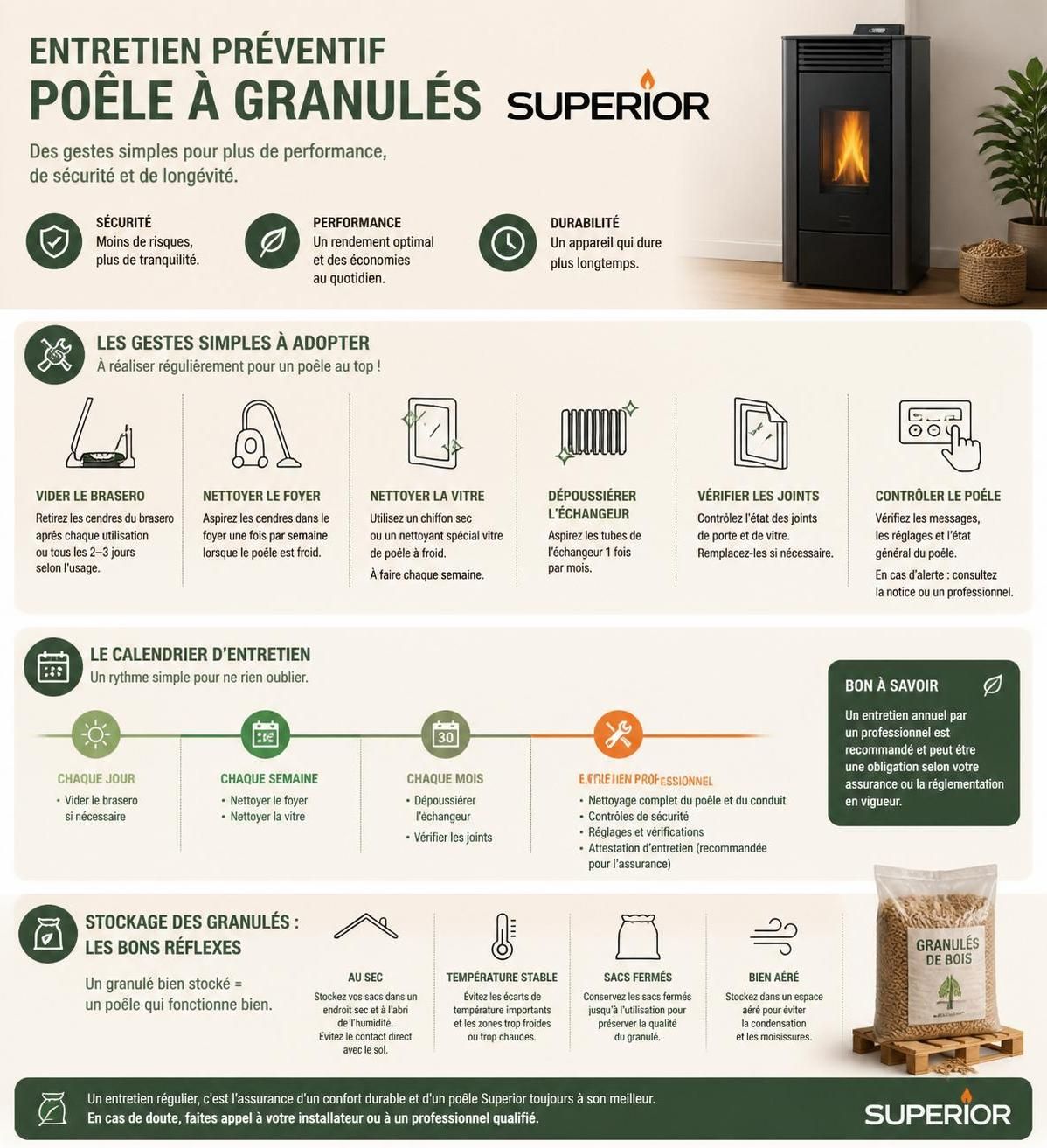 découvrez notre guide complet des codes d'erreur des poêles à granulés superior et trouvez des solutions de dépannage efficaces pour un fonctionnement optimal.