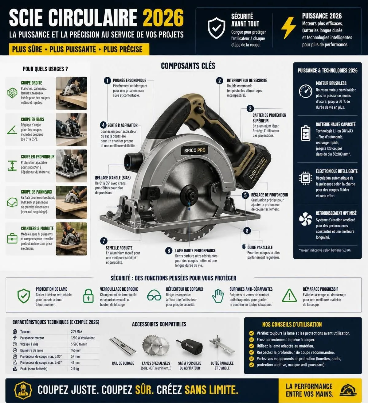 découvrez notre guide comparatif 2026 des scies circulaires pour particuliers, pour choisir l'outil idéal adapté à vos besoins et réaliser vos projets avec précision.