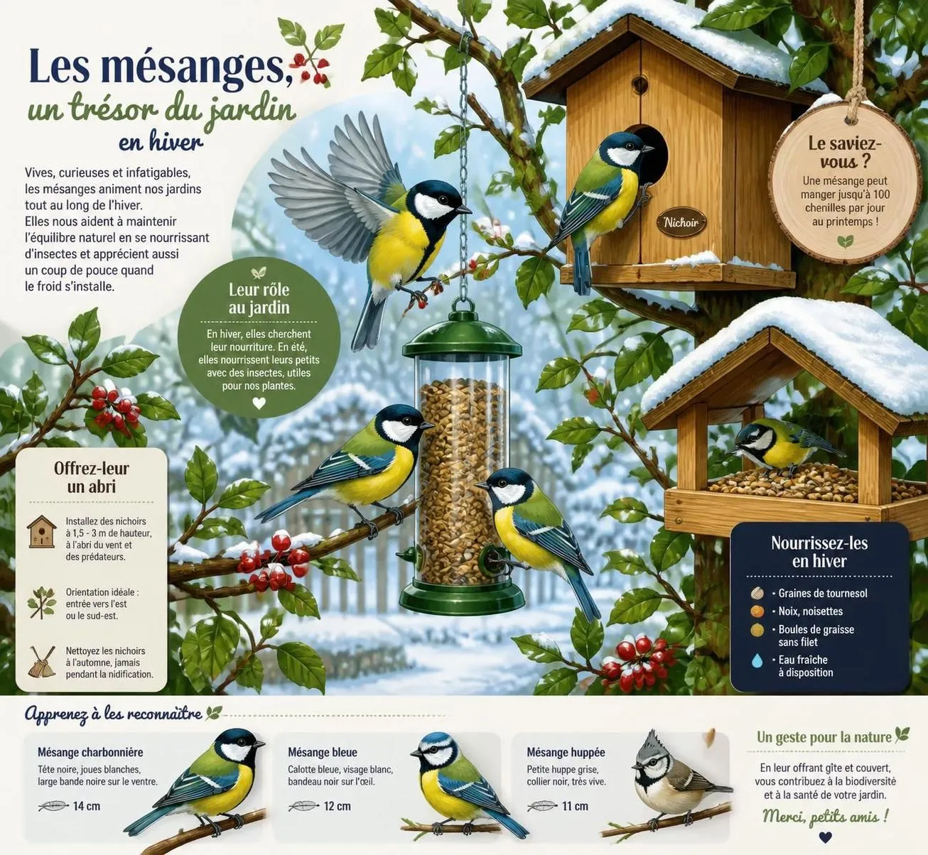 découvrez 5 astuces efficaces pour attirer les mésanges dans votre jardin et profiter de leur présence colorée et joyeuse toute l'année.