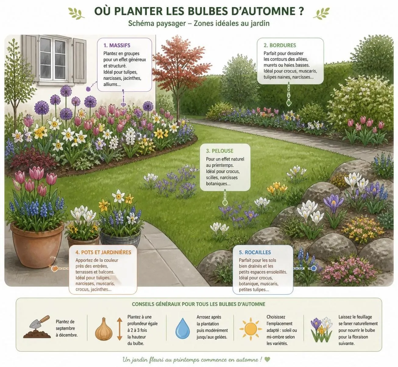 découvrez quand et comment planter vos bulbes d'automne pour assurer une floraison printanière éclatante. suivez nos conseils pratiques pour un jardin coloré et réussi.