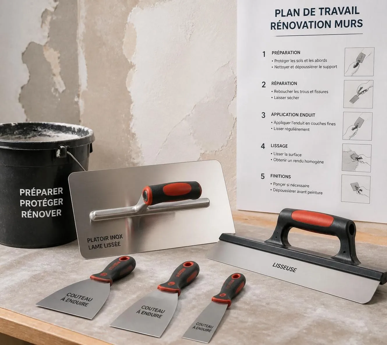 découvrez comment appliquer un enduit de lissage étape par étape pour obtenir un mur parfaitement lisse et prêt à peindre. guide pratique pour un résultat professionnel.