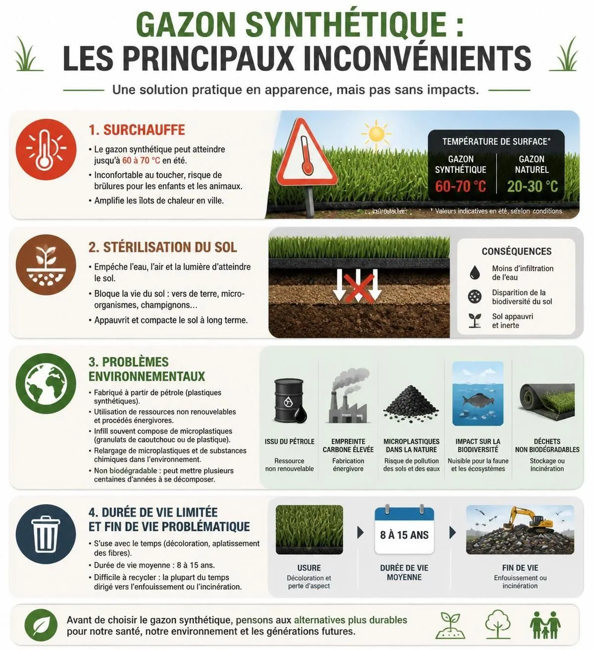 découvrez les avantages et inconvénients du gazon synthétique, ainsi que les tarifs de pose en 2026 pour un jardin esthétique et facile à entretenir.