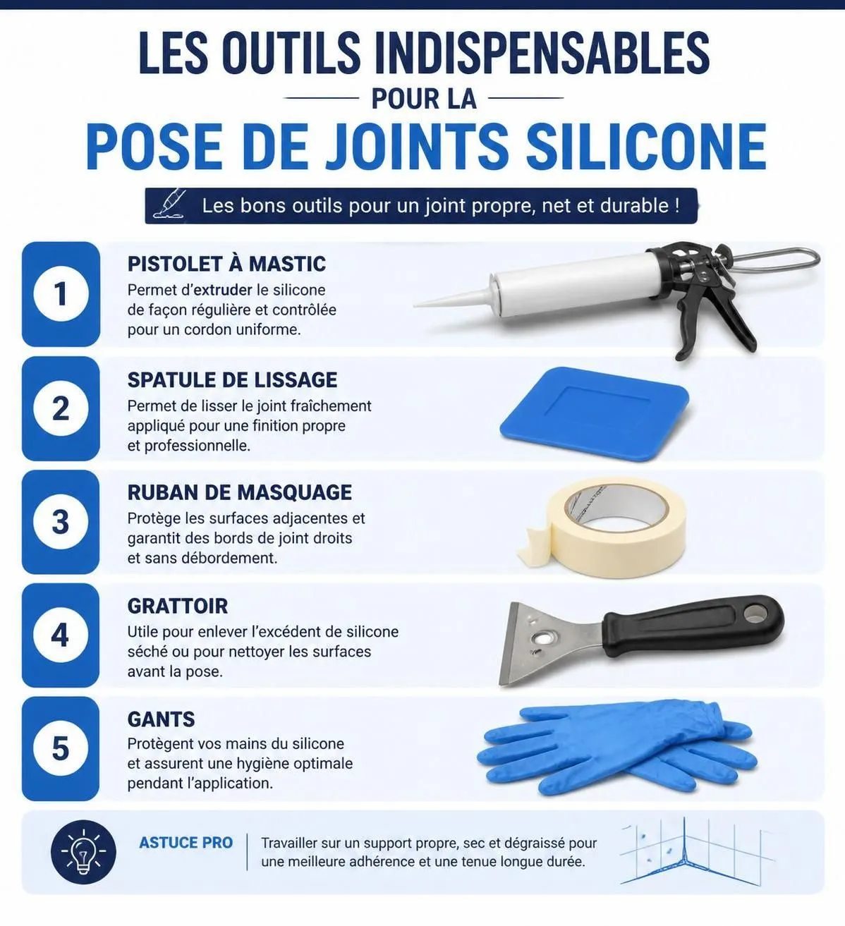découvrez nos conseils pratiques pour appliquer correctement le mastic silicone et garantir une étanchéité parfaite dans votre salle de bain.
