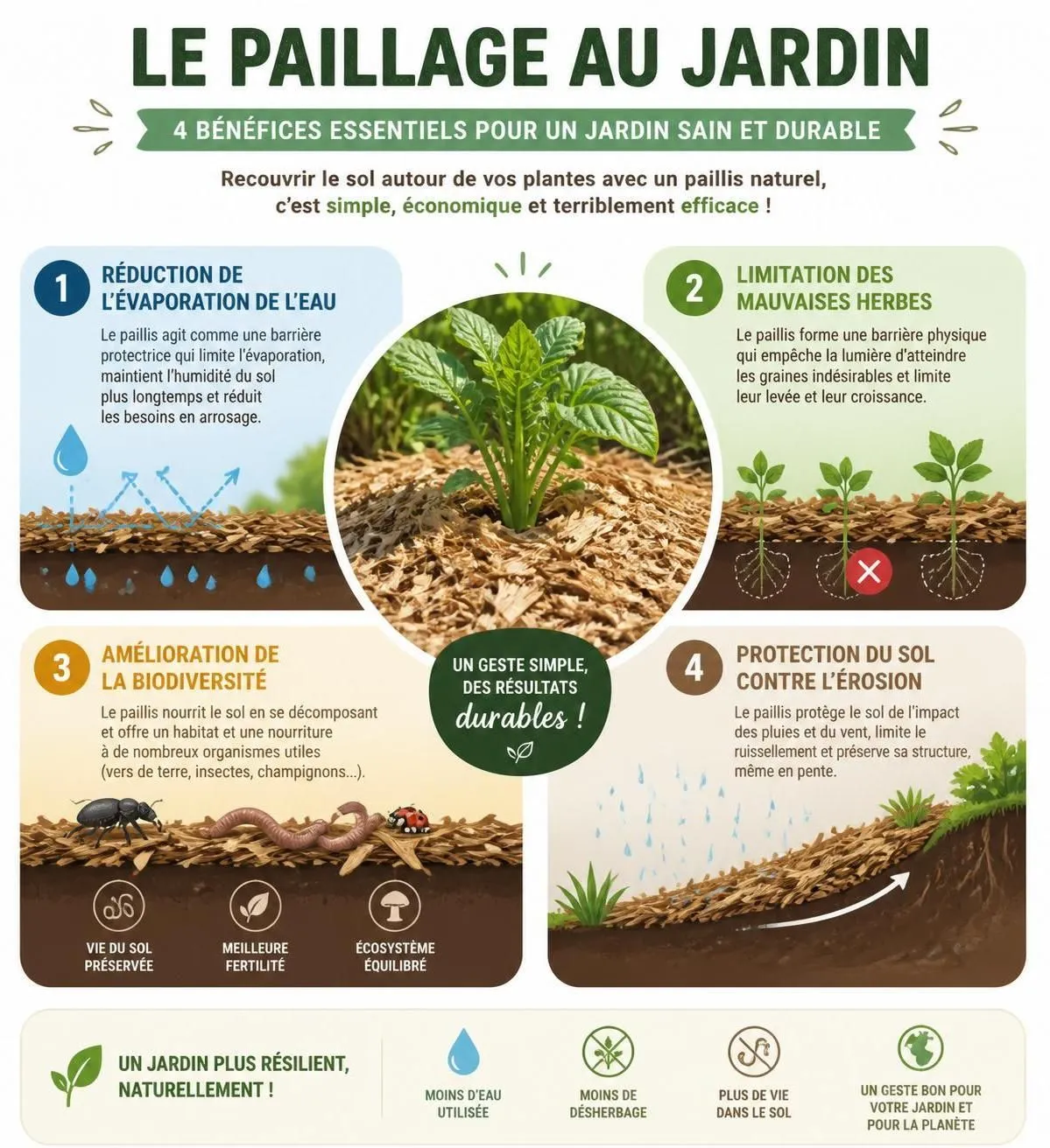 découvrez les différents types de paillage pour jardin, leurs avantages et nos conseils pour bien les utiliser autour de vos plantes afin de protéger et enrichir votre sol.