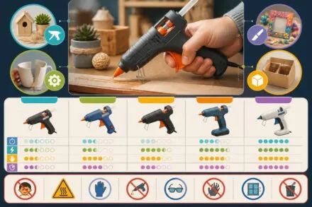 découvrez tout sur le pistolet à colle thermofusible : ses utilisations variées, les précautions à prendre pour une utilisation en toute sécurité, et un comparatif des meilleurs modèles du marché.