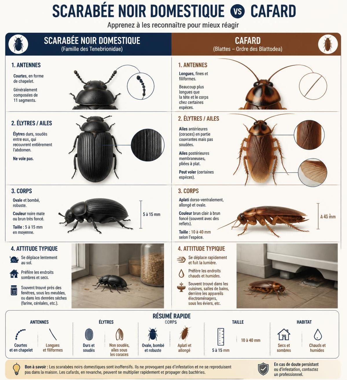 découvrez comment identifier un scarabée dans votre maison et les méthodes efficaces pour s'en débarrasser rapidement et durablement.