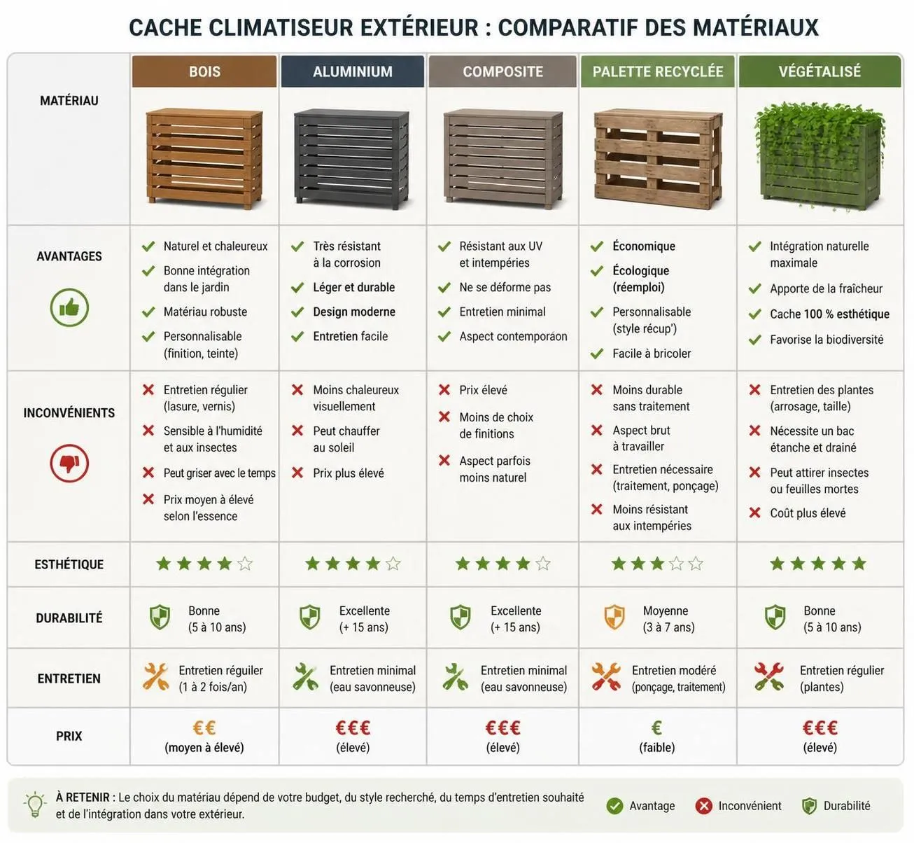 découvrez nos solutions diy et les meilleures marques de cache climatiseur extérieur en 2026 pour protéger et embellir votre appareil tout en améliorant l'esthétique de votre jardin.
