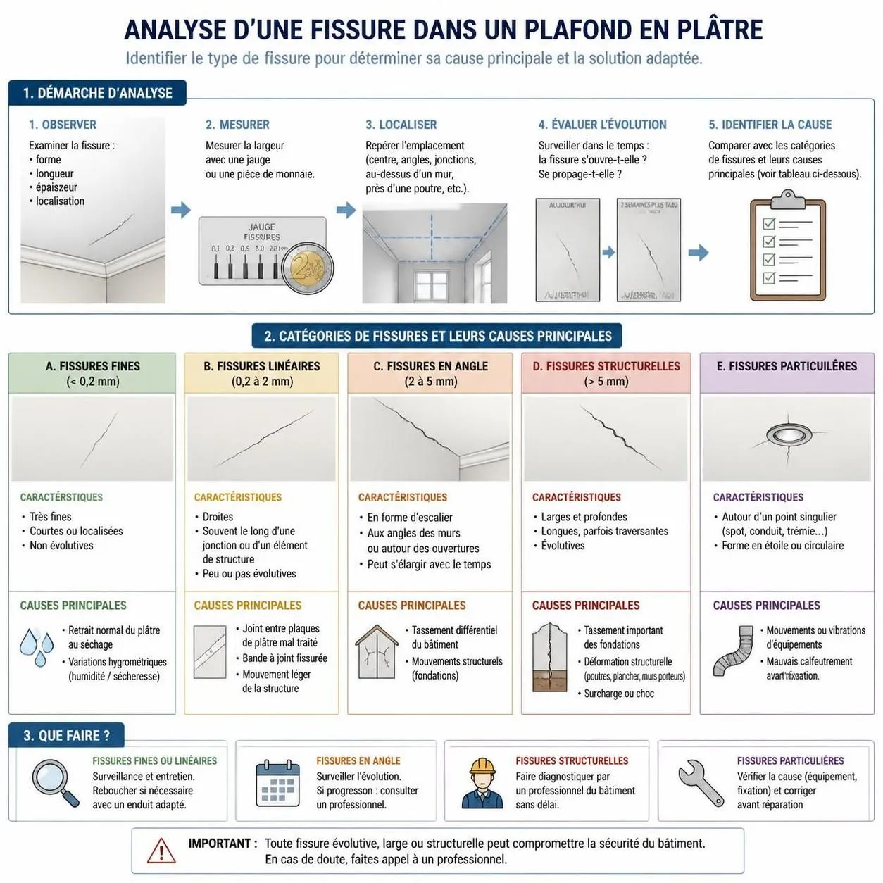 découvrez comment traiter efficacement une fissure dans un plafond en plâtre avant qu'elle ne s'aggrave, avec des conseils pratiques et des solutions adaptées.