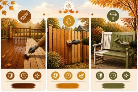 découvrez comment préparer et protéger votre bois extérieur avant l'automne en choisissant entre lasure, huile ou peinture pour assurer sa durabilité et son esthétique.