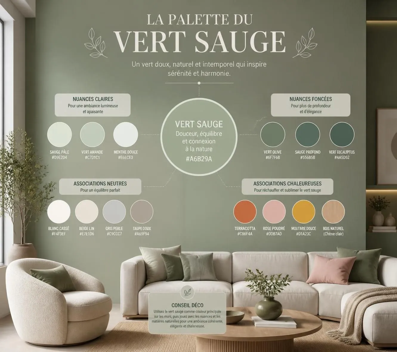 découvrez comment intégrer le vert sauge, couleur tendance, dans votre décoration intérieure et vos façades pour un style naturel et élégant.