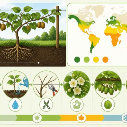 Arbre kiwi : comment le planter et le cultiver pour récolter ses propres kiwis découvrez comment planter et cultiver un arbre kiwi pour récolter vos propres kiwis frais et savoureux chez vous facilement.