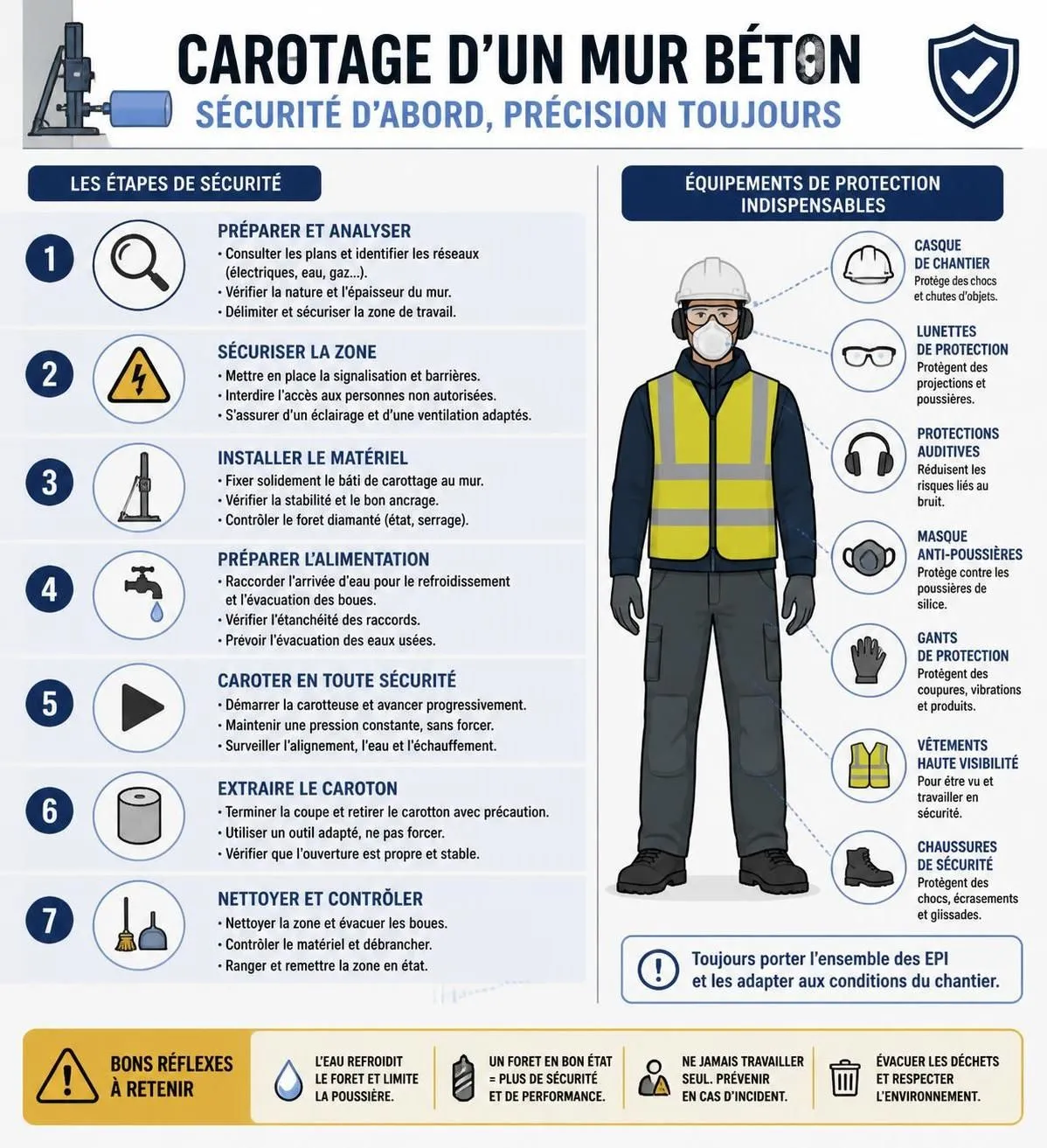 découvrez les techniques, les outils essentiels et les tarifs pour carotter un mur en béton ou porteur en toute sécurité et efficacité.