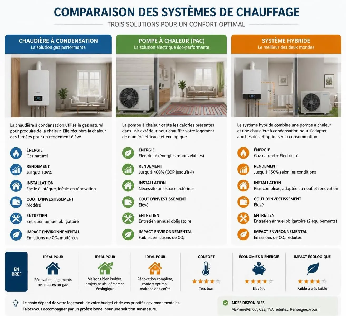 découvrez les avantages de la chaudière à condensation gaz, son coût réel et les alternatives à considérer avant les nouvelles restrictions énergétiques.