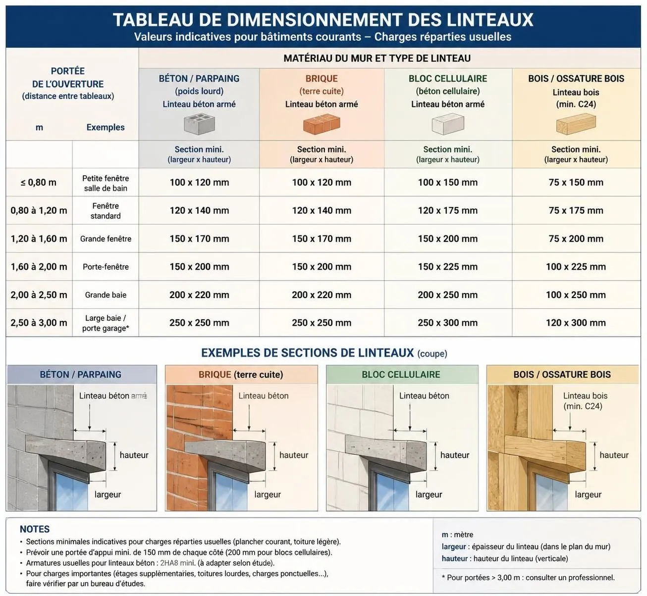 découvrez tout sur les linteaux de porte et de fenêtre : choix des matériaux, dimensions adaptées et guide pratique pour les poser vous-même facilement.