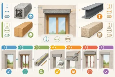 Linteau de porte ou de fenêtre : matériaux, dimensions et comment le poser soi-même découvrez tout sur les linteaux de porte et de fenêtre : choix des matériaux, dimensions adaptées et guide complet pour les poser vous-même facilement.