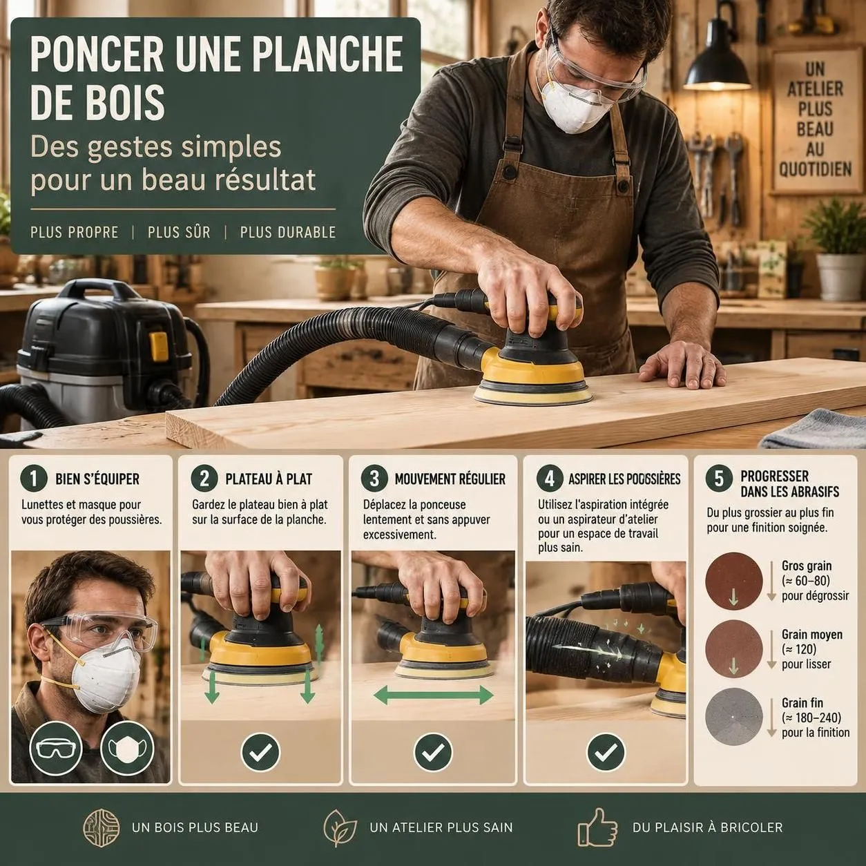 découvrez notre sélection des meilleures ponceuses orbitales en 2026 pour obtenir une finition du bois soignée, et choisir le modèle adapté à vos travaux.