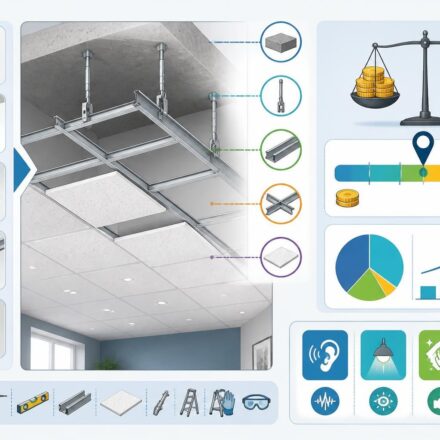 découvrez comment poser un faux plafond en dalles, avec les techniques étape par étape, les coûts estimés et les avantages pour améliorer l'isolation et l'esthétique de votre intérieur.