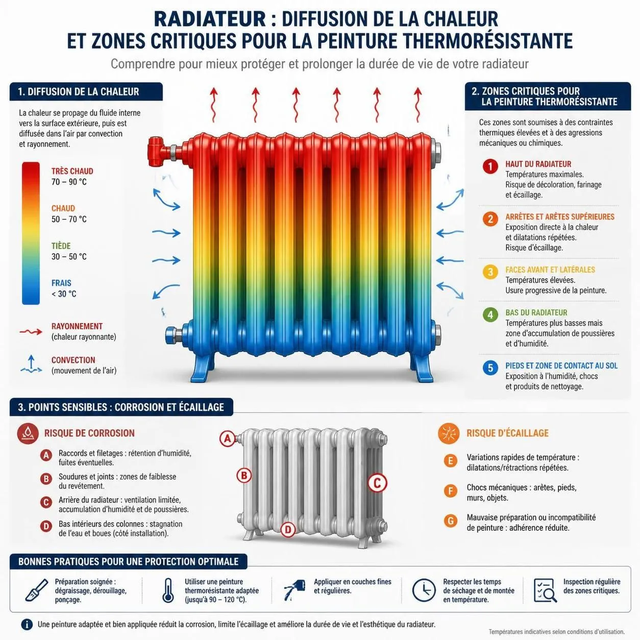 découvrez quelle peinture choisir pour vos radiateurs, en tenant compte de la résistance à la chaleur et des techniques d'application pour un résultat durable et esthétique.