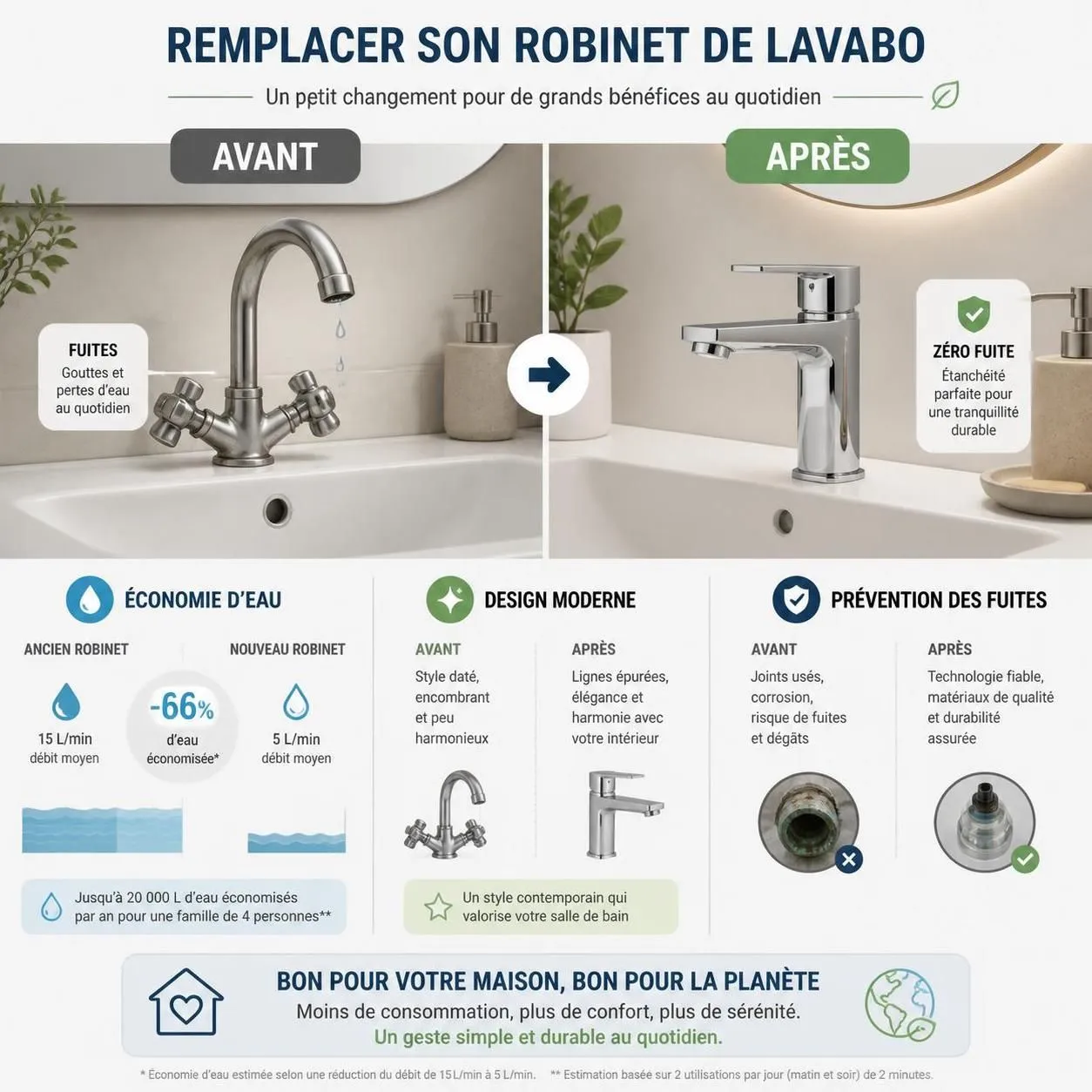 apprenez Ă remplacer un robinet de baignoire ou de lavabo vous-mĂȘme grĂące Ă notre guide dĂ©taillĂ©, incluant toutes les Ă©tapes essentielles et les prĂ©cautions Ă prendre pour rĂ©ussir votre installation en toute sĂ©curitĂ©.