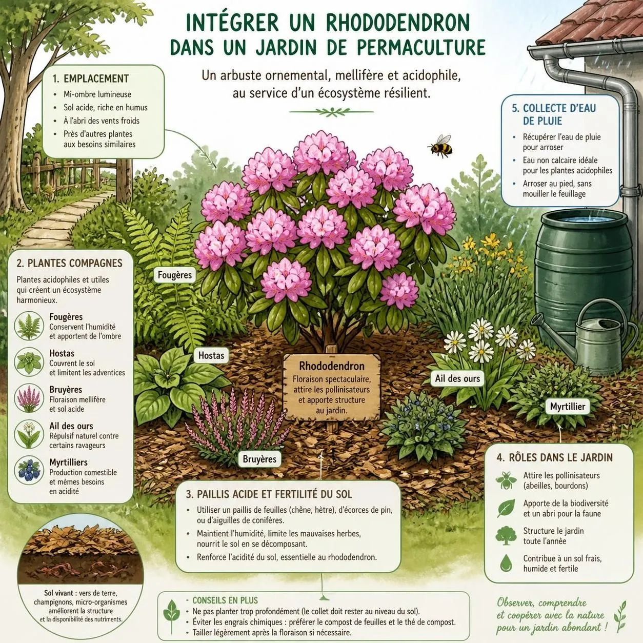 découvrez comment choisir, planter et entretenir vos rhododendrons pour profiter d'une floraison éclatante et colorée au printemps dans votre jardin.