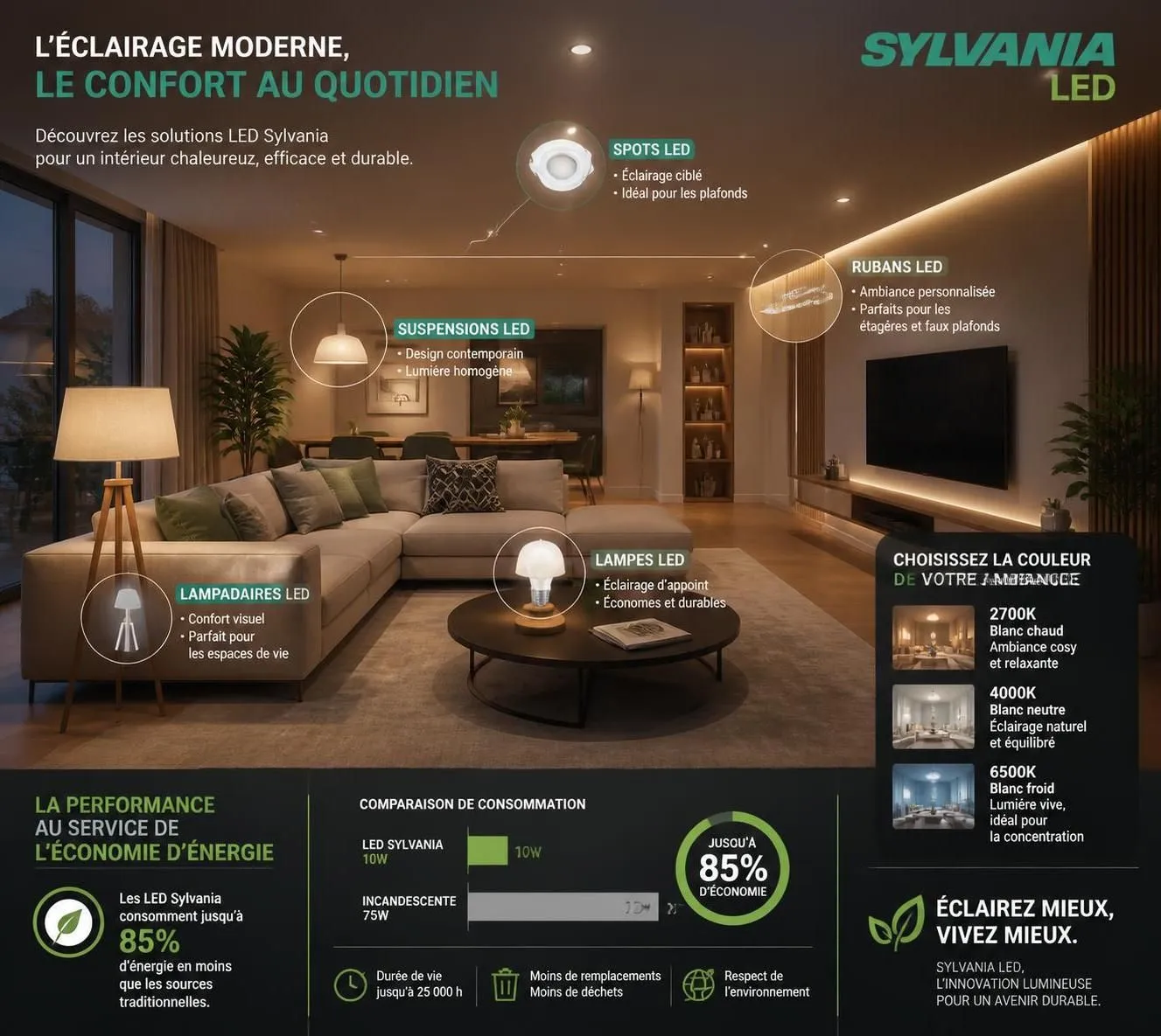 découvrez notre avis complet sur les ampoules et luminaires sylvania led, alliant efficacité énergétique, qualité d'éclairage et durabilité pour illuminer votre intérieur.