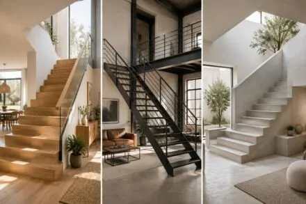 bois, métal ou béton : comparez les matériaux pour votre escalier intérieur et choisissez celui qui s’accorde à votre maison, votre style et votre budget.