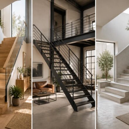 bois, métal ou béton : comparez les matériaux pour votre escalier intérieur et choisissez celui qui s’accorde à votre maison, votre style et votre budget.