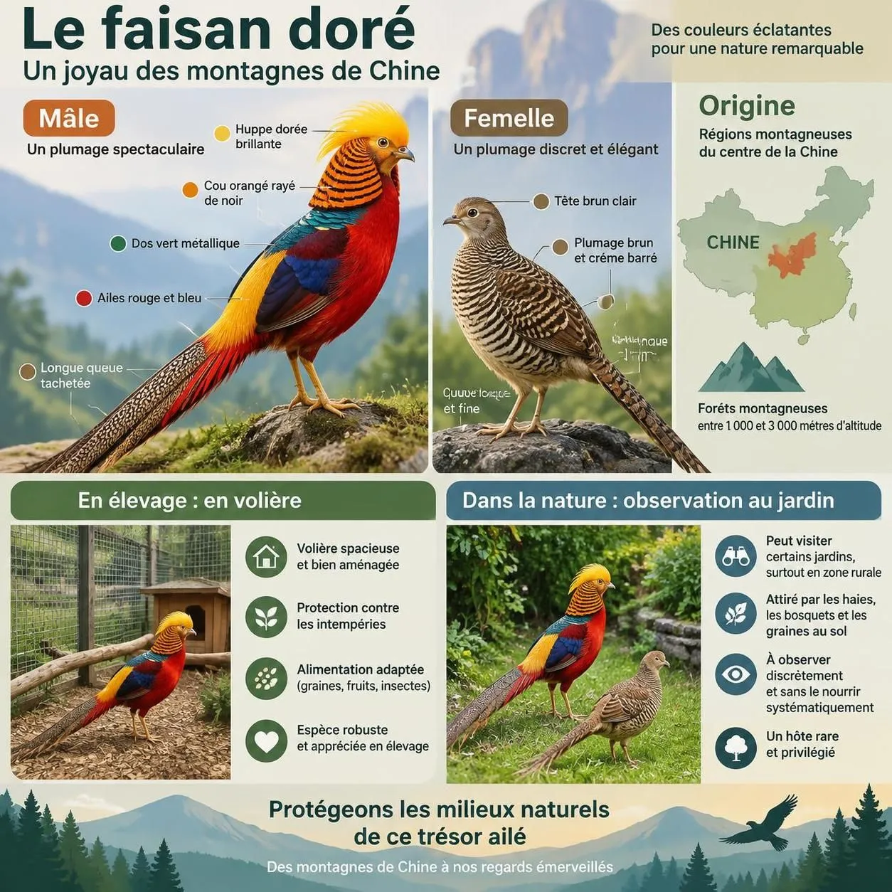 découvrez comment accueillir le faisan doré au jardin : conseils pour l’élever en enclos, aménager son habitat et l’attirer dans un espace naturel.