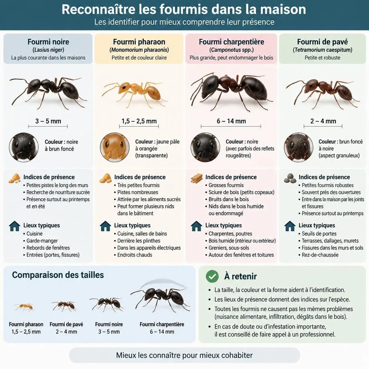 découvrez les méthodes vraiment efficaces pour éliminer les fourmis dans la maison, adaptées à chaque espèce et à son comportement.