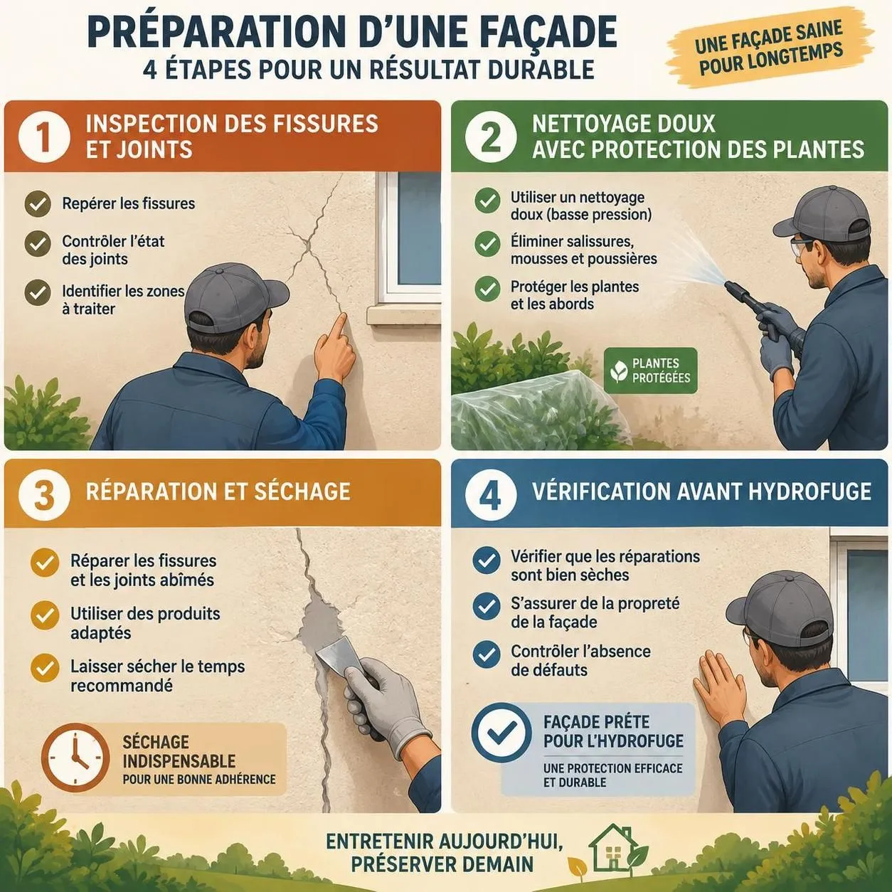 découvrez quand appliquer un imperméabilisant de façade, les conditions à respecter et les erreurs à éviter pour protéger durablement vos murs.