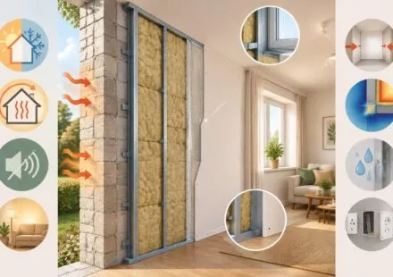 découvrez les avantages et contraintes de l’isolation des murs par l’intérieur avec doublage ba13 et laine minérale : performances, confort et points à prévoir.